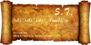Sétáló Tamás névjegykártya
